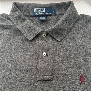 Polo by Ralph Lauren Charcoal Polo Shirt - Large